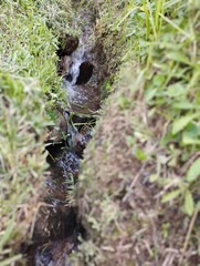 Bali Island : small waterfall in rice field