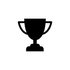 Loving cup trophy icon simple black flat illustration on white background..eps