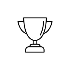 Loving cup trophy line icon. Trophy Icon in Trendy Flat Style illustration on white background..eps