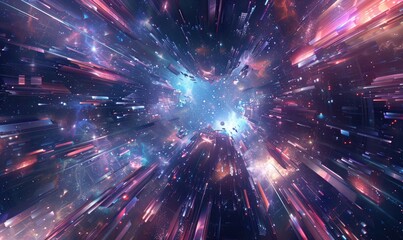 Serene galaxy space sky