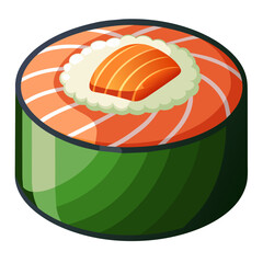 colorful illustration of sushi