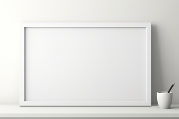 Obraz premium Blank Poster Mock Up Frame, Generative AI