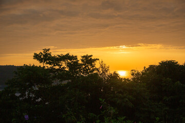 奄美、東シナ海の夕景、