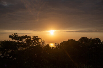 奄美、東シナ海の夕景、