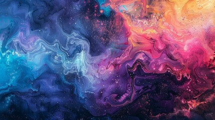 Fototapeta premium Bold, vibrant mural with stunning visual impact, Ai Generated