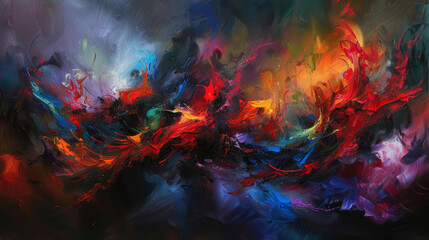Vibrant artwork depicting a lively scenario, full of motion, Ai Generated
