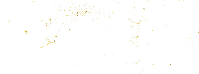 Abstract luxury golden confetti glitter and dust falling down on transparent background. Shiny glittering dust background. Vector illustration.