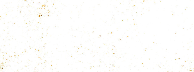 Luxury gold sparkle confetti glitter and zigzag ribbon falling down on transparent background. Vector illustration.