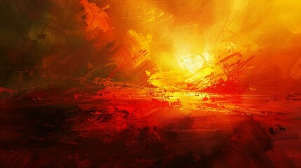 Fototapeta premium A vivid painting evoking a sunshinefilled summers day.