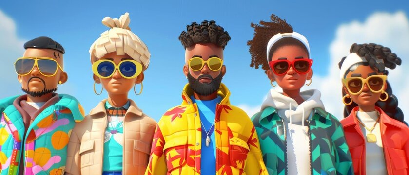A mobile game allows players to create their own avatars with a variety of skin tones, gender expressions, and clothing options, celebrating individuality and self-expression