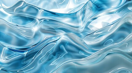 Obraz premium A glass surface that mimics water ripples upon touch, Ai Generated