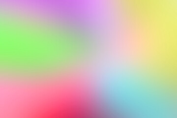 Obraz premium Abstract rainbow colorful smooth bright pastel gradient ombre color blend background, illustration
