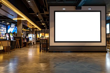 Blank Poster Mock Up Frame, Generative AI