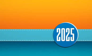 New Year 2025 Creative Design Concept - 3D Rendered Image	
