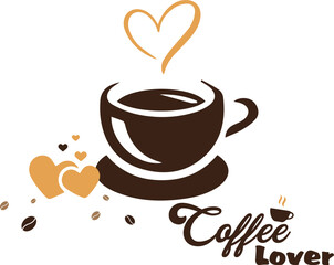 cup of coffee, Coffee Lover T shirt design