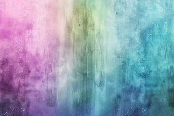 Obraz premium A subtle mix of green, blue, purple and pink in a vertical gradient. Characteristics of watercolor