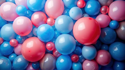 Colorful and fun party balloon background