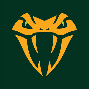 Vector viper snake head logo.
