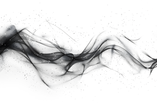 A network of interconnected dots forming constellations, representing the interconnectedness of data points illustration on white and transparent background