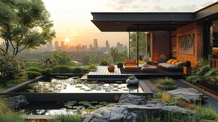 Obraz premium Crafting a Vector Illustration Masterpiece. Capturing the Essence of a Summer Day