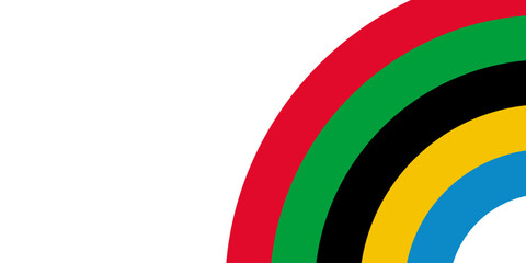 Obraz premium Abstract olympic games background, banner template, copy space for text. Vector illustration