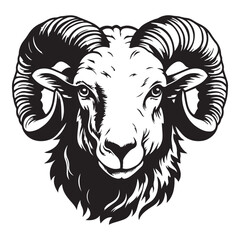Raging Ram Intense Angry Sheep Icon for Fashion