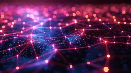 Stunning image of glowing network.