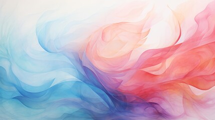 Obraz premium The image is a watercolor painting of a wave,abstract colorful background with smoke