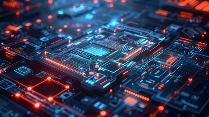 Obraz premium Digital Prototype Engineering: An image illustrating the engineering process of a digital prototype