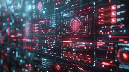 Obraz premium Technology Innovation Wireframe: A 3D illustration showcasing wireframes in the context of technological