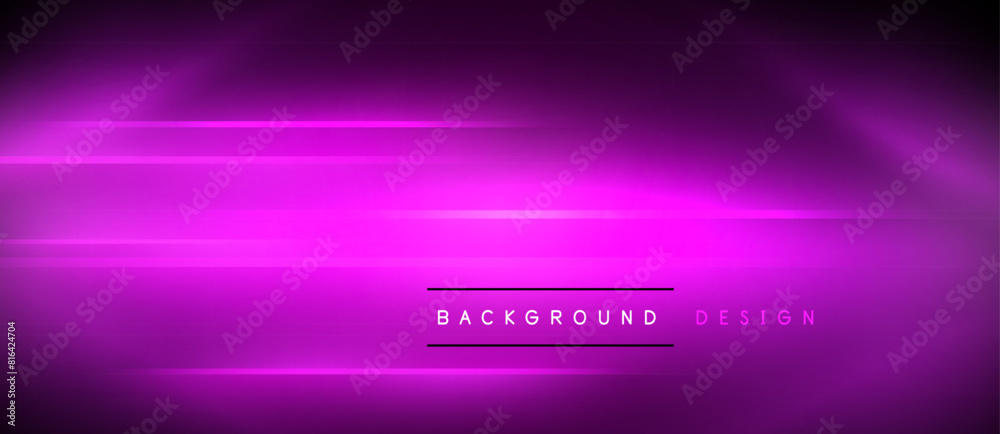Poster neon dynamic diagonal light rays background. techno digital geometric concept design for wallpaper, 
