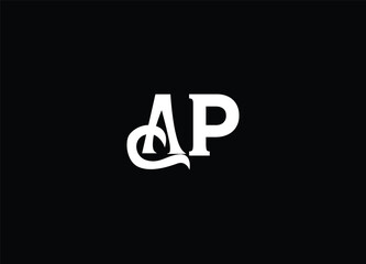 AP creative initial logo design and monogram logo