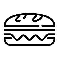 sandwich Line Icon