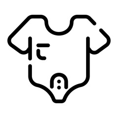 baby clothes Line Icon