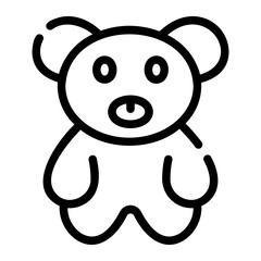teddy bear Line Icon