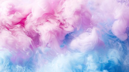 a colorful array of fluffy white and pink smoke rises in the air, creating a mesmerizing visual effect