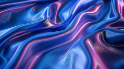 Obraz premium Surreal Textures in Blue and Pink: A Mesmerizing Swirl of Fabric
