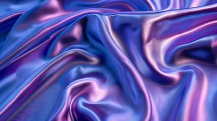 Surreal Textures in Blue and Pink: A Mesmerizing Swirl of Fabric
