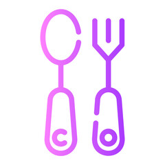 cutlery Line Gradient Icon