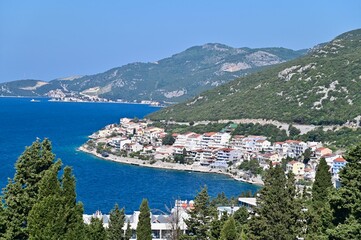 Fototapeta premium Beautiful Cityscape of Neum in Bosnia and Herzegovina