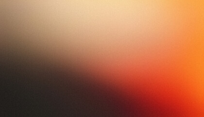 Orange and Beige Abstract Gradient Grainy Noise Texture Dark Background