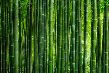 Bamboo Forest In The Form Of A Tourist Photo For Background Created Using Artificial Intelligence