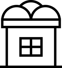 Building Line Icon Element