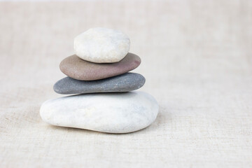 The scene of the treatment of the soul and body of the spa - stones, Zen concepts.