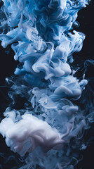 abstract blue smoke