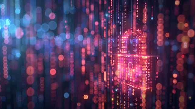 Digital Padlock Securing Encrypted Data