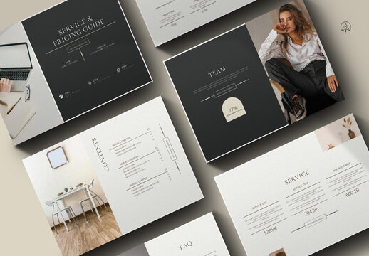 Service & Pricing Guide Landscape Template