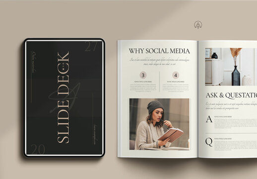 Slide Deck Brochure Template