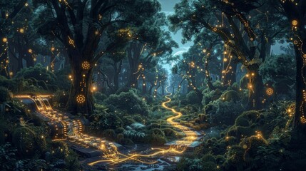 Moonlit pathways: ai semiconductor in enchanted forest