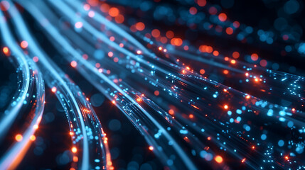 Obraz premium Intricate Network of Wires Close Up